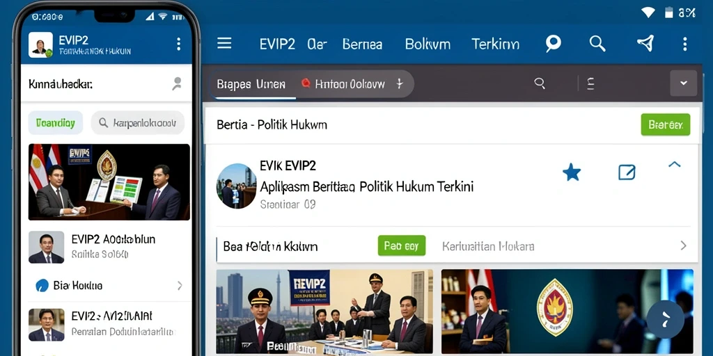 Tampilan antarmuka EVIP2 yang informatif dan mudah digunakan.