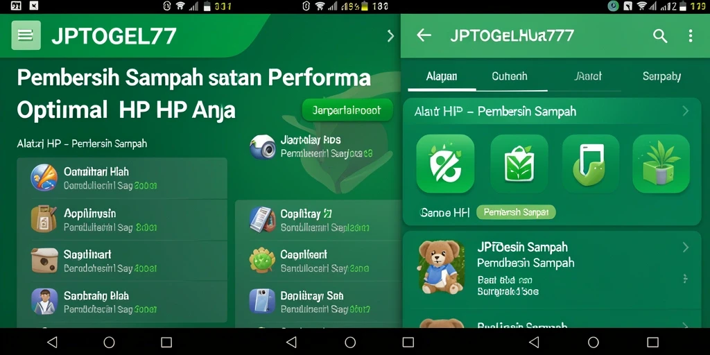 Antarmuka pengguna sederhana dari aplikasi Pembersih Sampah JPTOGEL77.