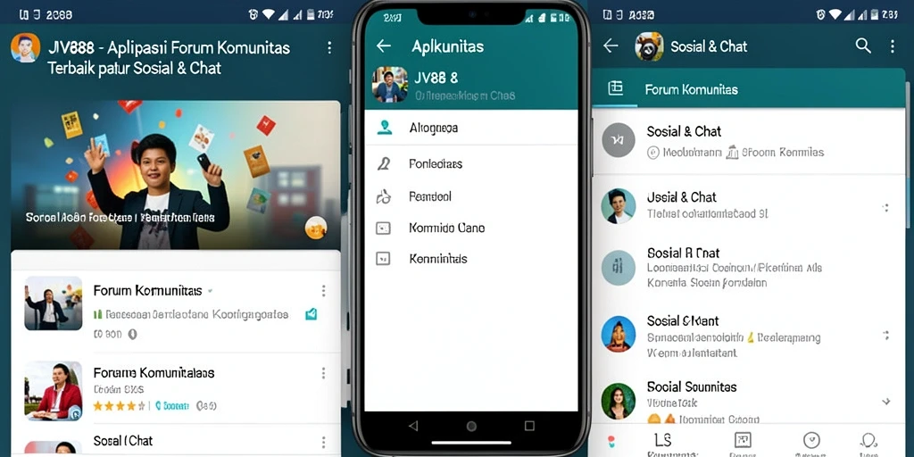 Tampilan antarmuka Forum Komunitas JV88 yang menarik dan interaktif.