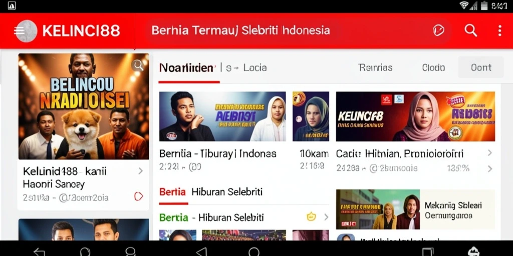 Antarmuka KELINCI88 menampilkan berita selebriti yang menarik dan informatif.