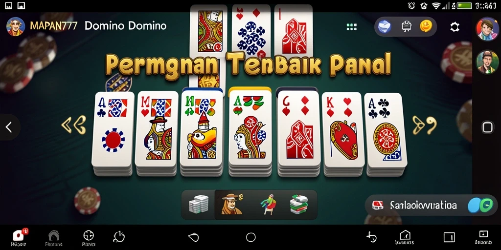 Tampilan antarmuka MAPAN777 dengan unsur Domino yang menarik.