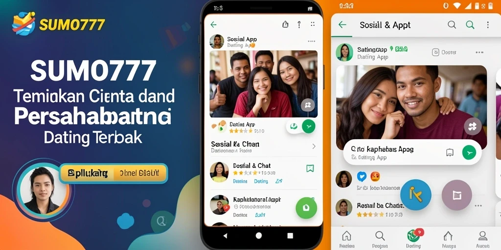 Antarmuka SUMO777 menampilkan konektivitas sosial yang sederhana dan menarik.