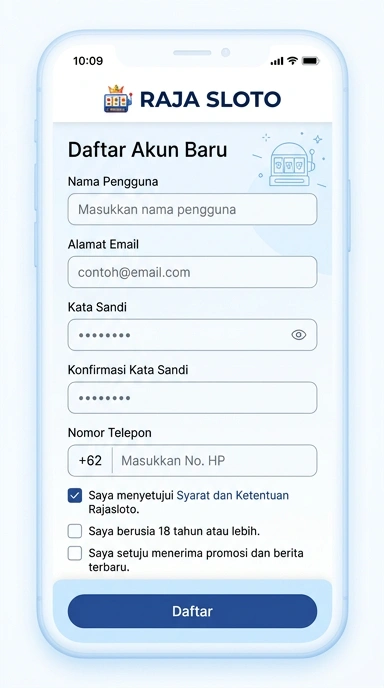 Panduan Daftar Akun Baru Rajasloto untuk Pengguna Android